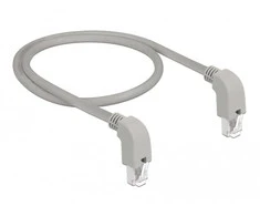 Delock Netzwerkkabel RJ45 Cat.5e SF/UTP unten / unten gewinkelt 1 m