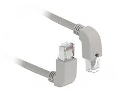 Delock Netzwerkkabel RJ45 Cat.6A S/FTP oben / unten gewinkelt 0,5 m