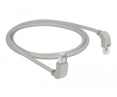 Delock Netzwerkkabel RJ45 Cat.6A S/FTP oben / unten gewinkelt 1 m