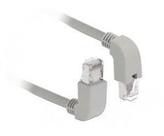 Delock Netzwerkkabel RJ45 Cat.6A S/FTP oben / unten gewinkelt 2 m