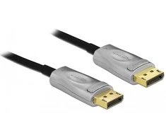 KABELIS DISPLAYPORT M/M 20 PIN V1.4 25M 8K 60HZ OPTYCZNY AKTYWNY JUODA DELOCK