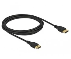 Delock DisplayPort kabelis 8K 60 Hz 3 m DP 8K sertifikuotas be prisegimo funkcijos