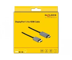 „Delock Active DisplayPort 1.4“ į HDMI laidą 4K, 60 Hz (HDR), 1 m