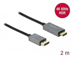 „Delock Active DisplayPort 1.4“ į HDMI laidą 4K, 60 Hz (HDR), 2 m