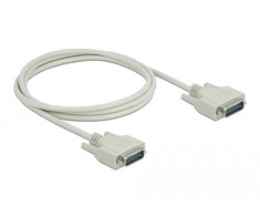 DeLOCK Serial Cable D-Sub15 male to male 2 m, rusvai gelsvas, 2 m, Sub-D15, Sub-D15, Male, Male
