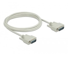 Delock Serielles Kabelis Sub-D15 Stecker zu Stecker 3 m