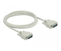 Delock Serielles Kabelis Sub-D15 Stecker zu Stecker 3 m
