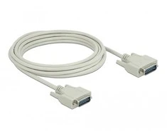Delock Serielles Kabelis Sub-D15 Stecker zu Stecker 5 m
