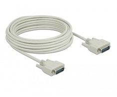 Delock Serielles Kabelis Sub-D15 Stecker zu Stecker 10 m