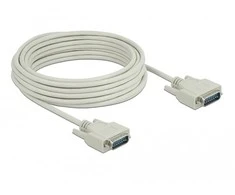 Delock Serielles Kabelis Sub-D15 Stecker zu Stecker 10 m