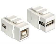 Delock Keystone modulis USB 2.0 A lizdas > USB 2.0 B lizdas