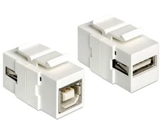 Delock Keystone modulis USB 2.0 A lizdas > USB 2.0 B lizdas