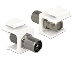 Delock Keystone IEC Stecker > F Buchse