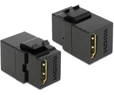 Sonstige MODUŁ KEYSTONE GNIAZDO HDMI(F)->HDMI(F) DO PUSZKI MONTAŻOWEJ JUODA DELOCK
