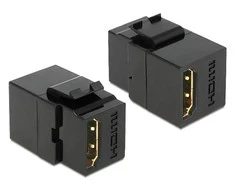 Sonstige MODUŁ KEYSTONE GNIAZDO HDMI(F)->HDMI(F) DO PUSZKI MONTAŻOWEJ JUODA DELOCK