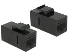 DeLock 86381 Keystone modulis RJ45 jungtis skirta RJ45 Cat.6 UTP juodas / 86381