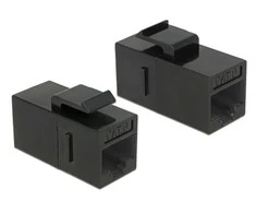 DeLock 86381 Keystone modulis RJ45 jungtis skirta RJ45 Cat.6 UTP juodas / 86381