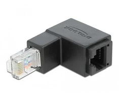 Delock Adapteris RJ45 kištukas, nukreiptas žemyn > RJ45 moteriškas Cat.6 UTP