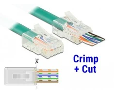 Delock RJ45 Crimp+Cut Stecker Cat.6 UTP 20 Stk.