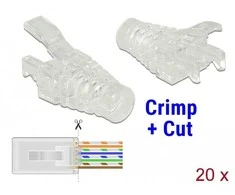 DELOCK Crimp&amp;Cut RJ45 Knickschutz St 20Stk