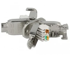 Delock 86467 - 2 x LSA - Nerūdijantis plienas - Cat6a - S/UTP (STP) - 23/24 - 28 mm