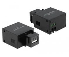 Delock Keystone modulis su A tipo USB 2,1 A įkrovimo lizdu juodos spalvos