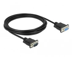 Delock Seriell Kabelis RS-232 Sub-D9 Stecker zu Buchse mit 3 m