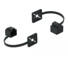 Delock Dust dangtelis RJ45 vyriškam juoda 86589