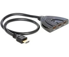 DELOCK HDMI 3 - 1 Perjunkite dvikryptį