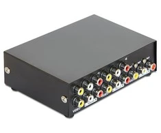 Delock RCA 1x4 / 4x1, juoda - 87637