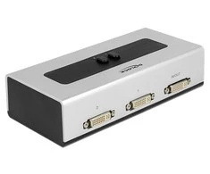 Delock Switch 2 prievadų DVI rankinis dvikryptis