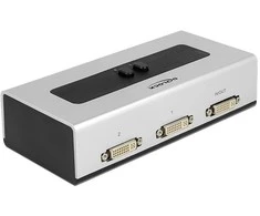 Delock Switch 2 prievadų DVI rankinis dvikryptis