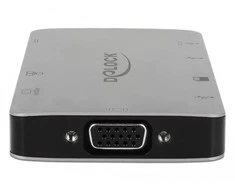 „Delock USB Type-C™“ prijungimo stotelė 4K – HDMI / VGA / USB 3.1 / SD / LAN / PD 3.0