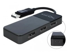 Delock DisplayPort 1.4 skirstytuvas 1 x DisplayPort įvestis > 3 x DisplayPort išvestis