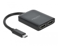 SPLITTER VIDEO DELOCK USB-C (DP ALT MODE)->2X HDMI MST/VXP JUODA