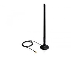 Delock WLAN 802.11 b/g/n Ant. RP-SMA 6.5 dBi omnidir. Gelis. su magnetu. stovėti
