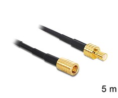 Kabelis Delock DeLOCK 88649, 5 m, RG-174, SMB, SMB, Juodas