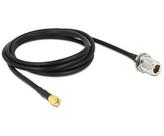 Delock Antennenkabel RP-SMA Stecker > N Buchse zum Einbau 1,5 m