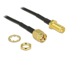 Delock antenos kabelis RP-SMA kištukas > RP-SMA kištukas, skirtas montuoti 200 mm