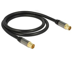 Delock antenos kabelis 1m juodas (88922)