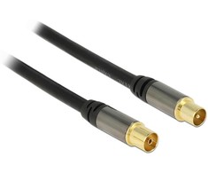 Delock antenos kabelis 1m juodas (88922)