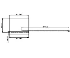 Delock Antenne LTE MHF/U.FL-LP-068 kompatibler Stecker 2 ~ 3,5 dBi 150 mm