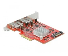 Kontroler Delock PCIe 3.0 x4 - 2x USB-C + 2x USB 3.2 Gen 2 (89041)