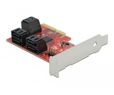 DELOCK 6 prievadų SATA PCI Express x4 plokštė - žemo profilio formatas