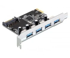 „Delock PCI Express“ kortelė > 4 x išorinis USB 3.0