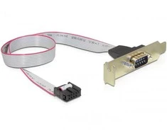 DELOCK Slotblech - Seriell 1xPort žemo profilio kabelis apytiksl. 40 cm