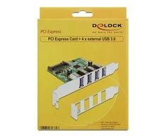 „Delock PCI Express“ kortelė > 4 x USB 3.0