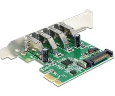 „Delock PCI Express“ kortelė > 4 x USB 3.0