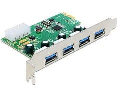 Delock PCI Express kortelė -> USB 3.0 4 prievadų NEC