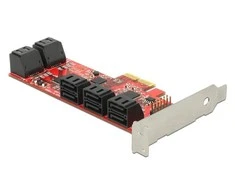 Delock PCI Express kortelė > 10 x vidinė SATA 6 Gb/s, žemo profilio formos koeficientas